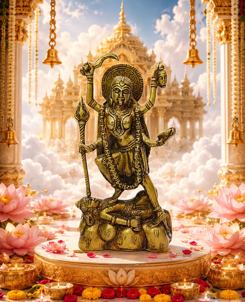 Relaxing Ganesh handcrafted wooden idol