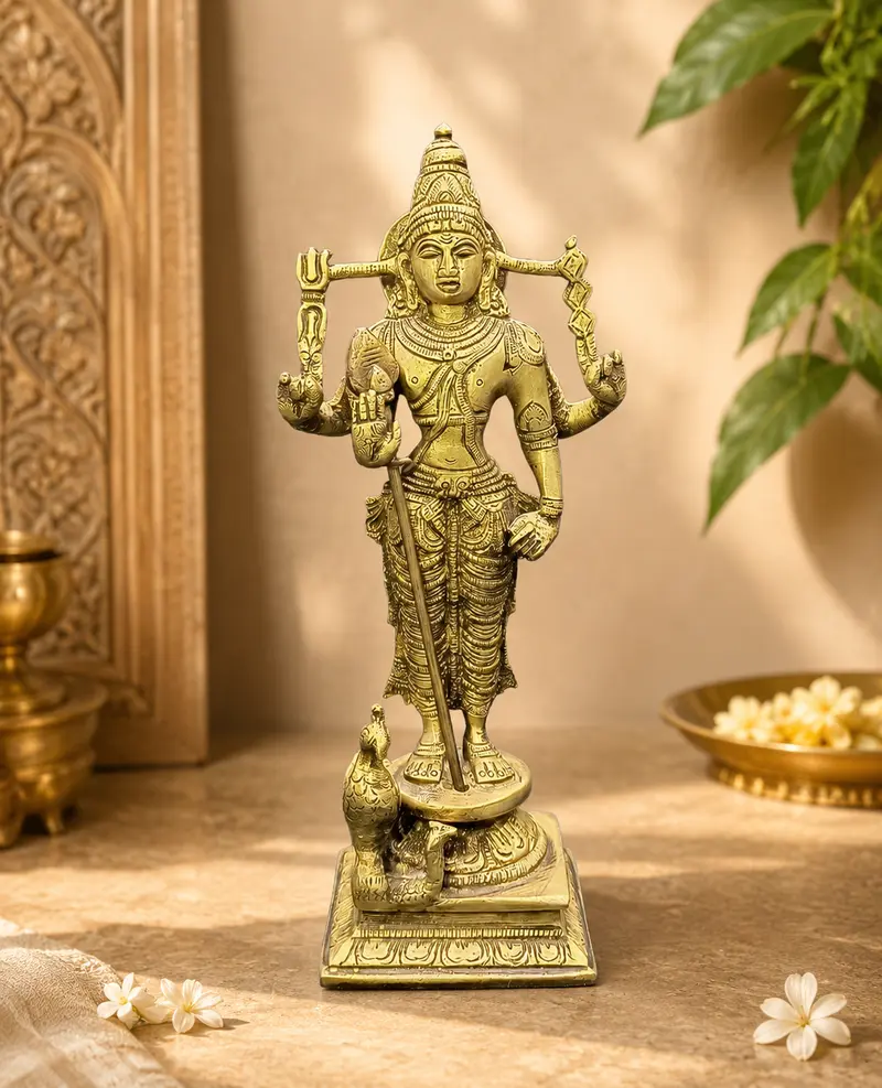 Relaxing Ganesh handcrafted wooden idol